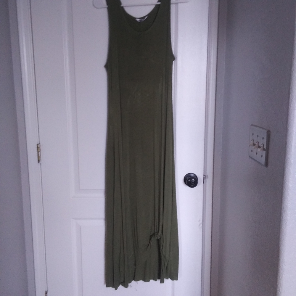 Army Green Maxi Dress